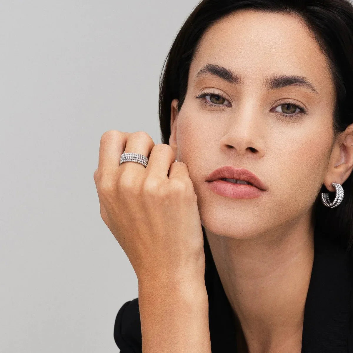 Anel Esferas Icônica - Prata